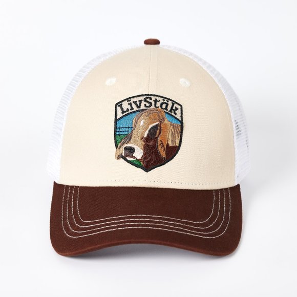 LIVSTAK TRUCKER HAT, BULL DESIGN, ADJUSTABLE SNAPBACK, FASHION CAP, T1LVK04 - Picture 3 of 8